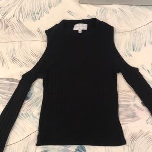 Black Longsleeve W shoulder cutouts